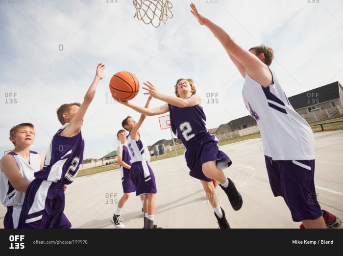 Ben is playing basketball with his friends