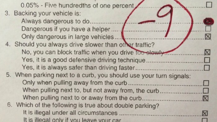 Dwi education course knowledge test answers texas