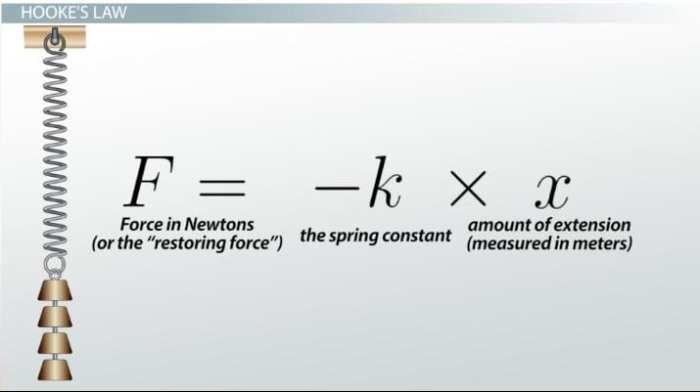 Law hooke work integral calculus